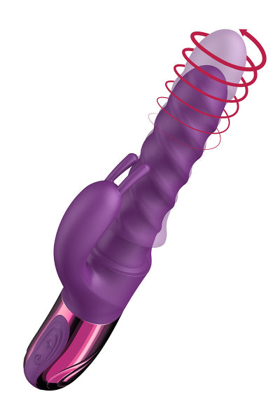 Vibro Swirl Rabbit Thrusting Vibrator